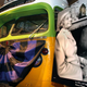 The bus made famous by civil rights pioneer Rosa Parks sits on display draped with mourning bunting Oct. 25, 2005, at the Henry Ford Museum in Dearborn, Mich.
Bill Pugliano/Getty Images